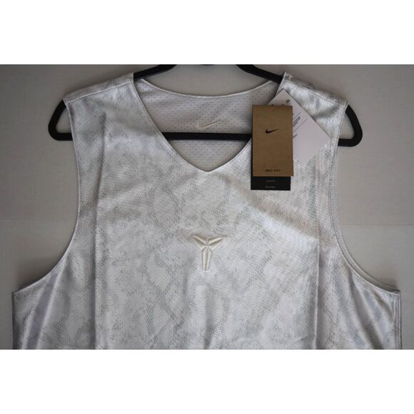 KB x Nike FZ0934-100 Men's Sz L White Dri-FIT Reversible Basketball Jersey - Picture 8 of 16